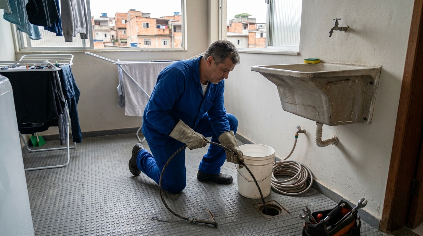 Desentupimento de Ralos Externos na Vila Lima, Limeira‑SP